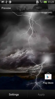 Thunderstorm Live Wallpaper android App screenshot 1