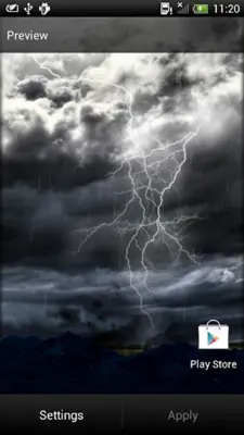 Thunderstorm Live Wallpaper android App screenshot 2