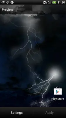 Thunderstorm Live Wallpaper android App screenshot 3