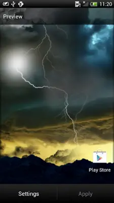 Thunderstorm Live Wallpaper android App screenshot 4